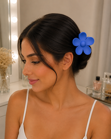 Kit com 8 Peças Presilhas de Cabelo Hairclips Femininos Piranhas Coloridas Delicadas