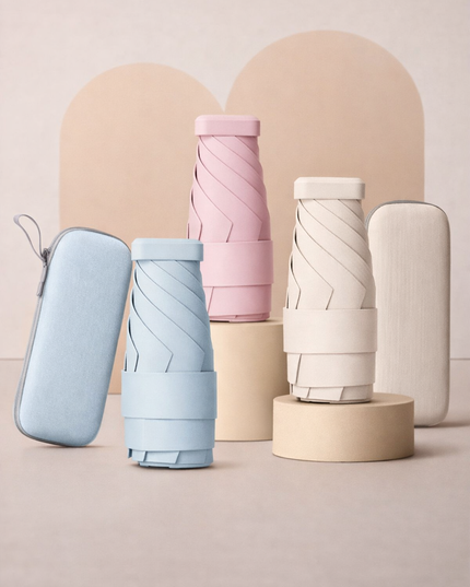 MINI GUARDA CHUVA COM PROTEÇÃO UV