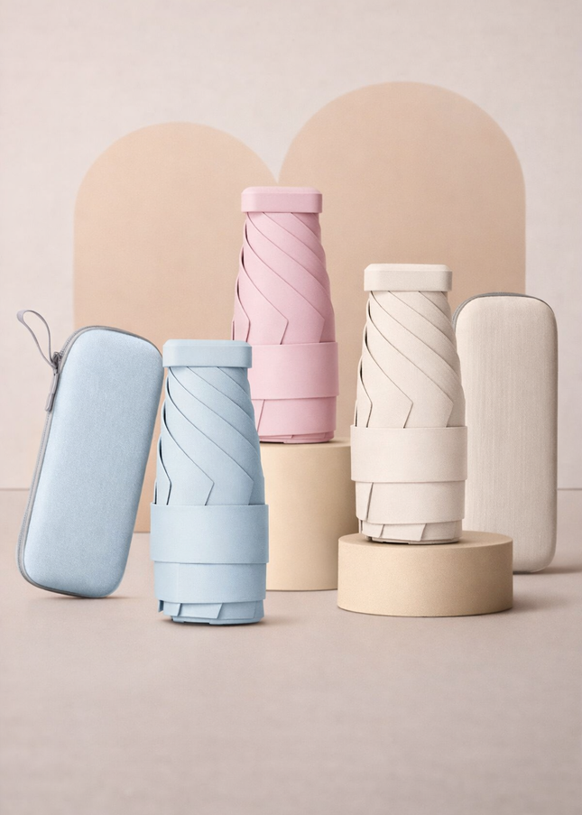 MINI GUARDA CHUVA COM PROTEÇÃO UV